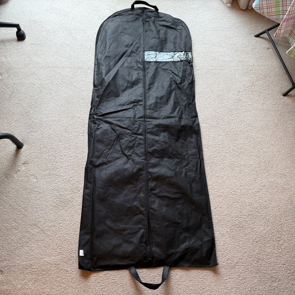 Black Suit Travel Bag Garment Bag Long Dress For Hanging Clothes Carrier Cover